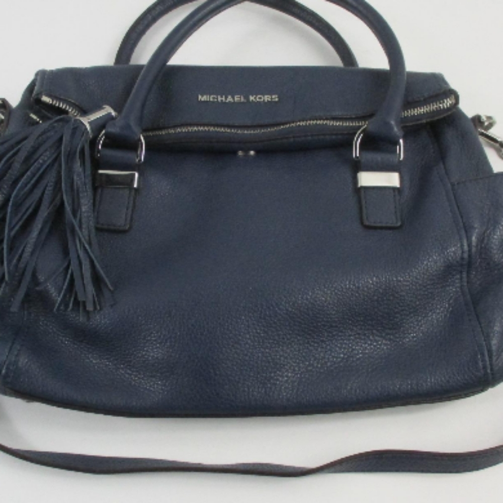 Michael Kors Blue Leather Purse
